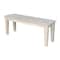 International Concepts Shaker Style Bench, Unfinished BE-47S - alternate 1